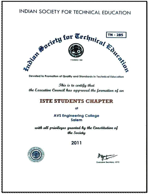 ISTE Certificate 1