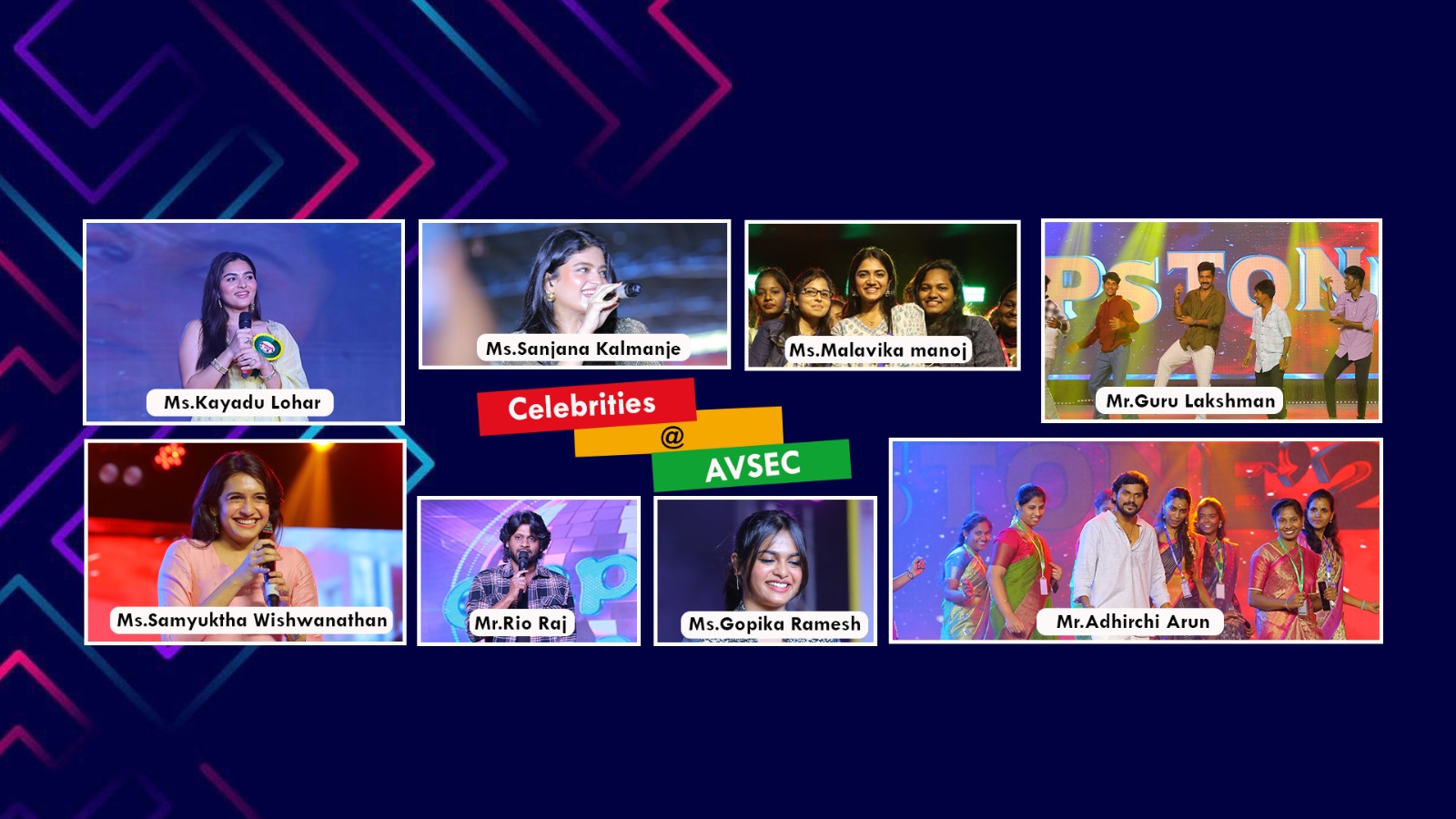 Celebrities at AVS Engineering College